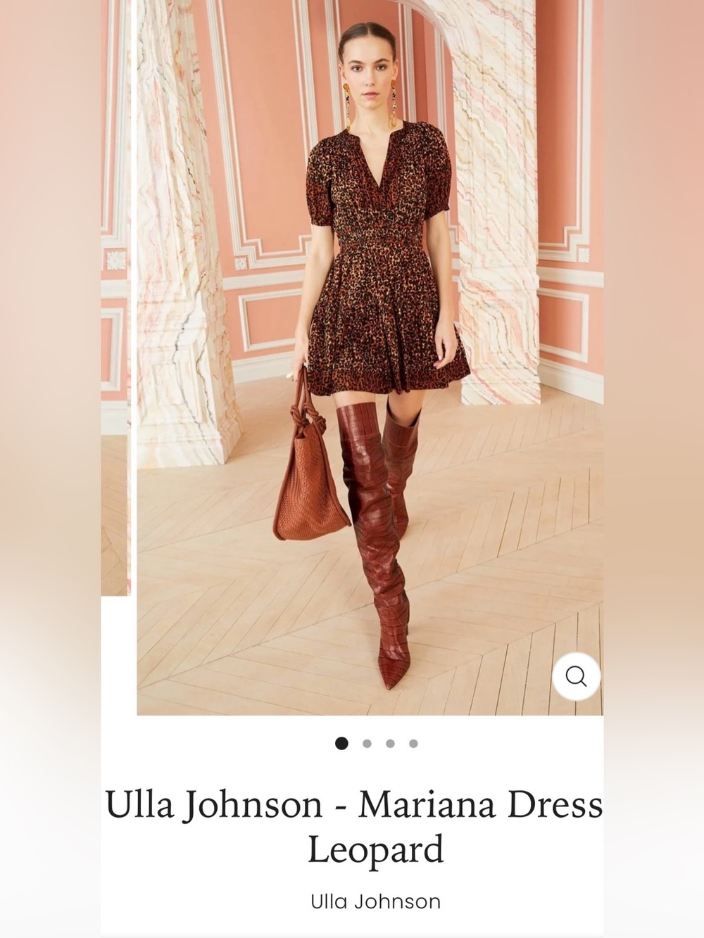 ♥️ New Ulla Johnson Mariana leopard Dress